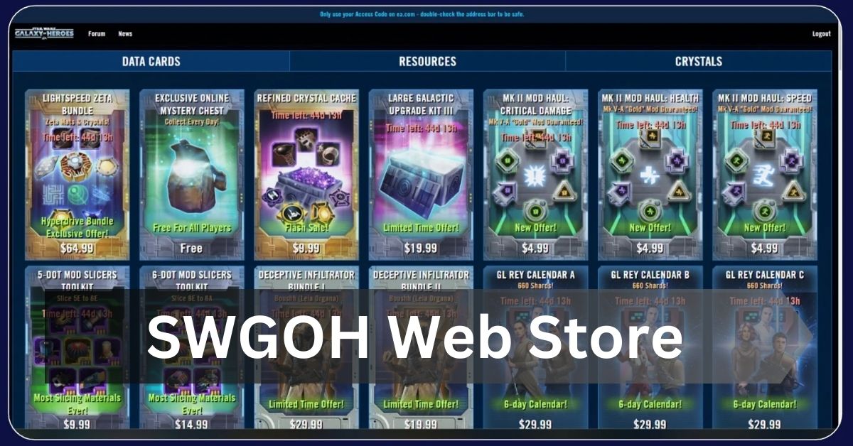 SWGOH Web Store